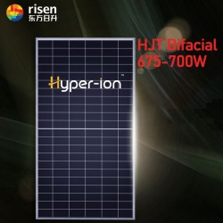 Bifacial 680W 685W 690W 700W Risen Solar Panels 132 Cells Monocrystalline Half Cut Photovoltaic PV M