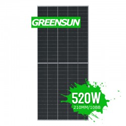 150Cells 210mm PERC Mono Half Cut Solar PV Moduels 520W 510W 500W Monocrystalline Silicon Solar Pane