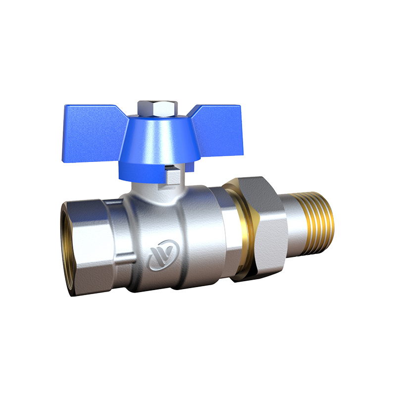 Wholesale S1114-B BUFFERFLY HANDLE BALL VALVE WITH CONNECTOR