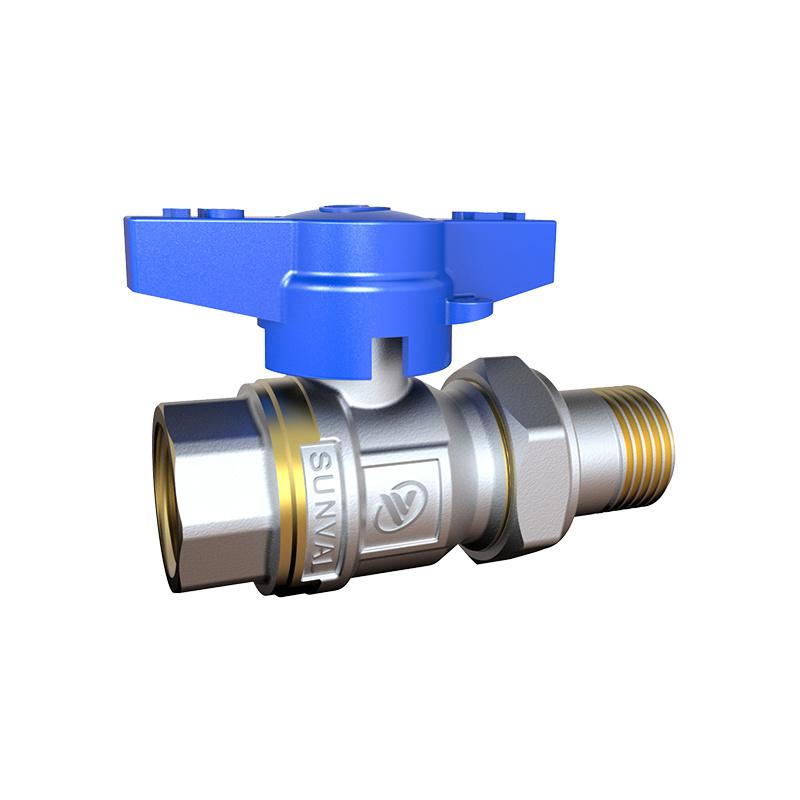 Bulk S1608 BUFFERFLY HANDLE BALL VALVE WITH CONNECTOR