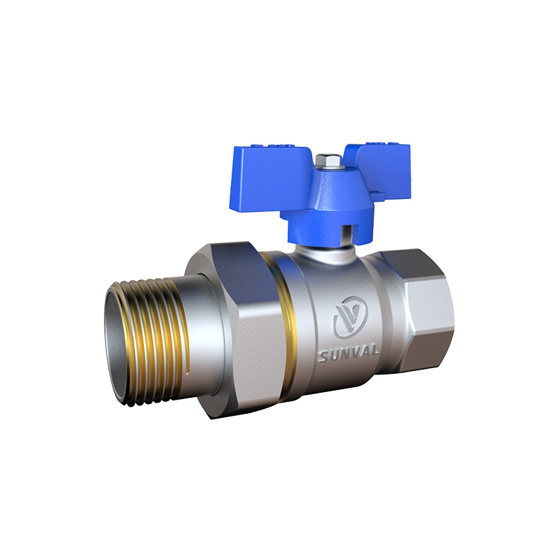 Wholesale S1106 50 BUFFERFLY HANDLE BALL VALVE WITH CONNECTOR