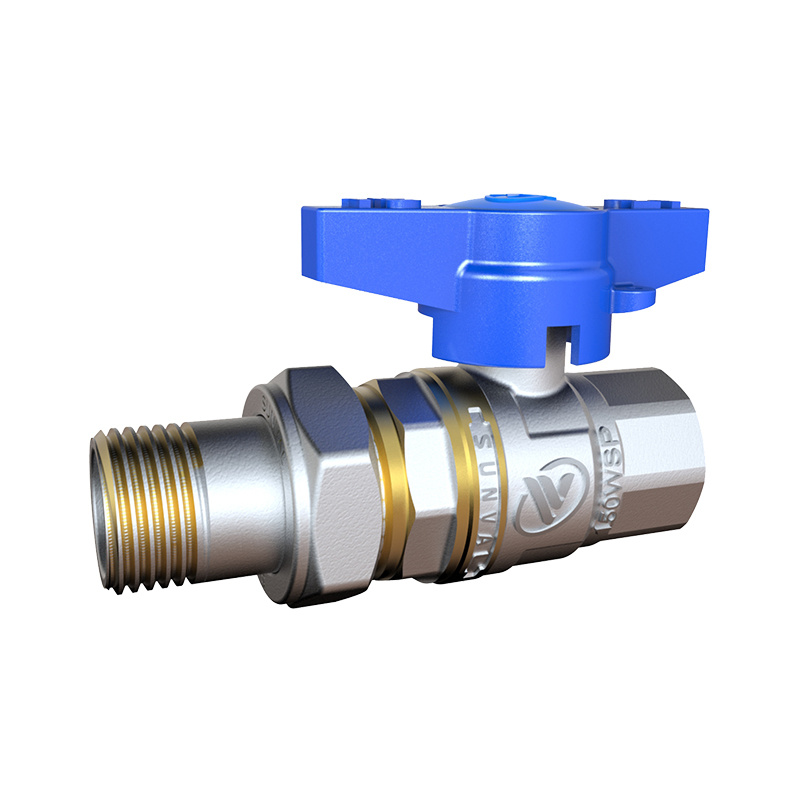 Bulk S1173 50 BUFFERFLY HANDLE BALL VALVE WITH CONNECTOR