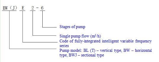 BW(J)E BL(T)E Fully-integrated Intelligent Variable Frequency Pump