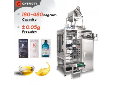 Soap Liquid Packing Machine multi lane 4 sides seal Sachet liquid packing machine Washing Liquid Pac