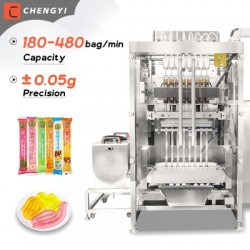 Automatic multilane Juice Sachet Energy Drink Stick Bag Packing Machine sachet ice pop liquid stick 