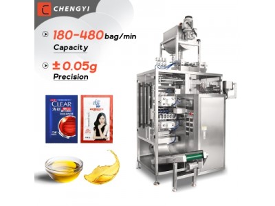 multi lane liquid packing machine Shampoo Sachet Packing Machine Sachet hair conditioner Ketchup Hon