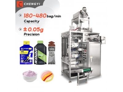 Enzyme Syrup Gel Jelly Stick mixed jam Sachet Packing Machine multi lane liquid packing machine vffs