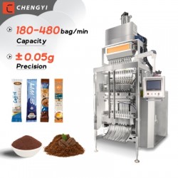 3-in-1 coffee stick fill Sachet powder packing machine 1/3g 5g 7g Protein stick spice Powder Packagi