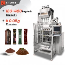 Multi lane powder granule packing machine powder sachet packing machine coffee milk tea powder packi