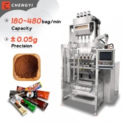 Automatic Multi lane Sachet Powder Packing Machine Small Bag Dry Fruit Drink Coffee Protein Milk Pow