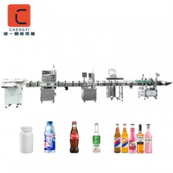 Supplier Low Price Small Wine Water Liquid Filler Glass Bottle filling capping and labeling machine 