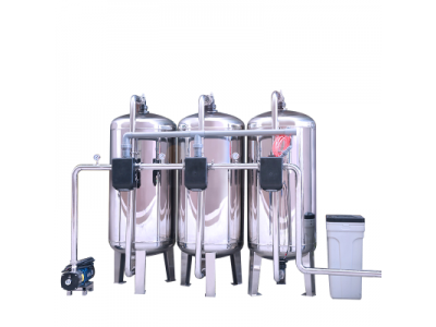 Industrial water softener system