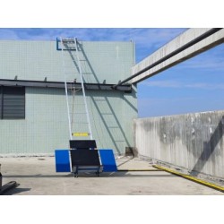 19 Meters Install Solar Panel Lifting Elevator Hoist Electric Aluminum Ladder Solar Panel Lift