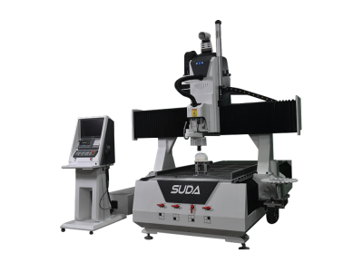 Automatic Tool Changer 8 Tools SUDA 4 Axis 1325 Cnc Router Carving Machine for Plywood Aluminum Furn