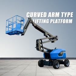 Curved arm work platform