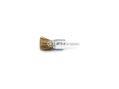 Industrial Brush Twisted Brass Coated Steel Wire End Brush