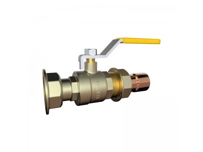 Bulk S1165 25 LONG HANDLE BRASS GAS VALVE