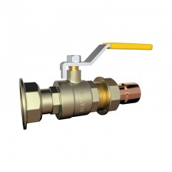 Bulk S1165 25 LONG HANDLE BRASS GAS VALVE