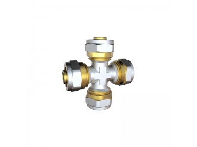 Wholesale S6217 BRASS CROSS FITTING