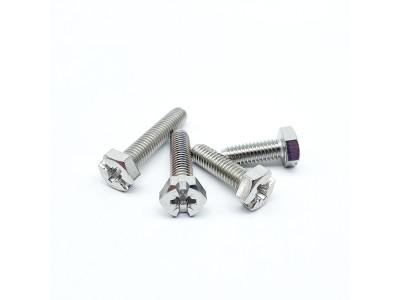 Bulk Hex Head Combined Drive Machine Screws