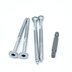 Bulk Bugle Head Hex Socket Drive Knurling Batten Screws with Type 17