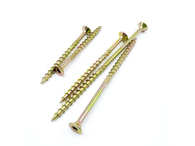 Bulk Countersunk Head Knurled Wood Screws with Type 17