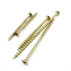 Bulk Countersunk Head Knurled Wood Screws with Type 17