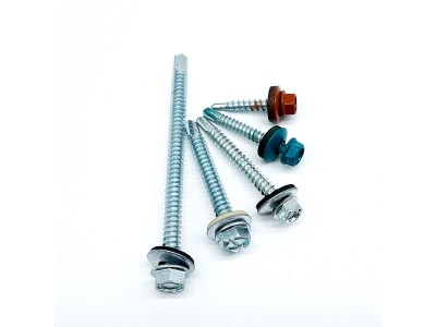 Bulk Hex Washer Head Self Drilling Screws with Bonded Washer