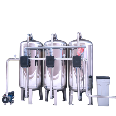 Industrial water softener system