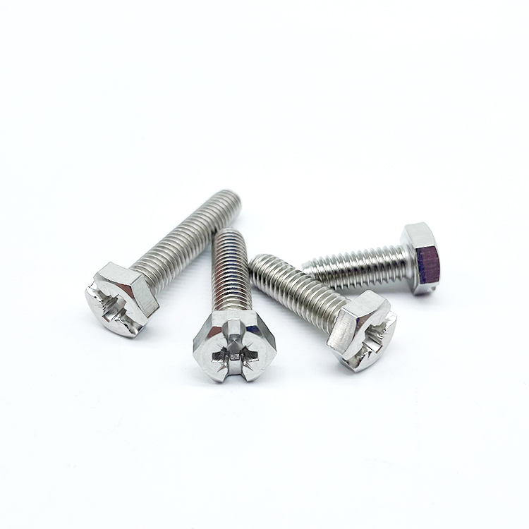 Bulk Hex Head Combined Drive Machine Screws